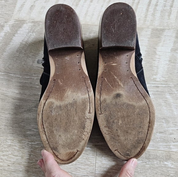 Sam Edelman Betty Suede Leather Ankle Booties - Picture 14 of 16